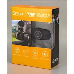 YADA 720P Dash Road Camera, 120-Degree Wide Angle Lens, G-Sensor 4GB SD Card New